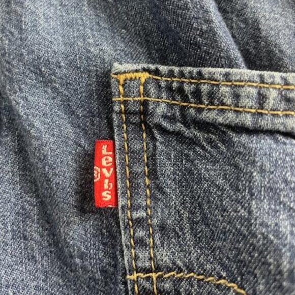 LEVI's Women's Type III Romper XS Denim Medium Wash Blue Button Pockets NWOT - Picture 10 of 14